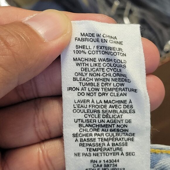 Avec Les Filles Split Frayed Hem Bootcut Jeans Hi-Rise 100% Cotton Womens 30 - Picture 11 of 16